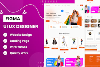 do figma landing page design, figma website design or website redesign
