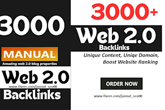 create 3000 web 2 0 backlinks