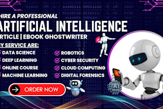 write atificial intelligence ebook, cybersecurity, online course, kali linux