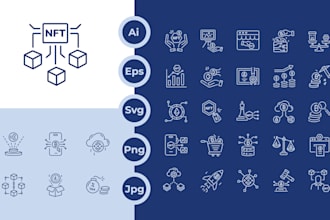 design custom vector icon set in 24 hours