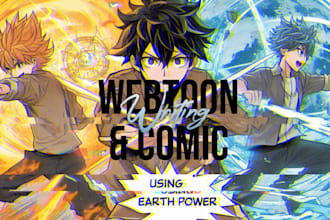 write webtoon and comic script without ai