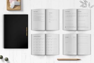 do kdp journal design, workbook, planner dairy, digital planner, format notebook