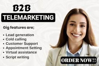 do b2b cold calling telemarketing for lead and appointment