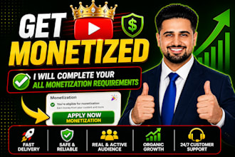 complete your youtube monetization requirements organically