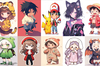 draw chibi character with cute art style