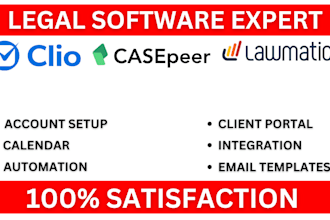 be your clio lawmatics casepeer bill form calendar automation pipeline expert