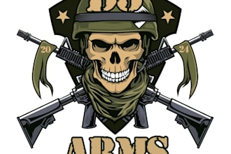 design awesome veteran logo with unlimited revision