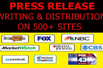 rovide press release distribution and press release writing