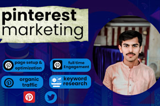 create SEO optimized pins, posts, and boards as a pinterest marketing with ai