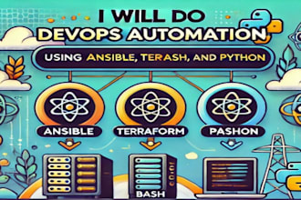 do devops automation using ansible terraform bash and python