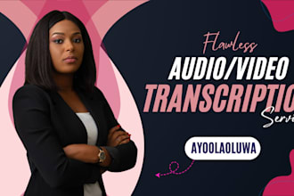 transcribe your audio to text and do video transcription