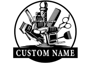 design creative barber shop and beauty salon logo for your barber shop