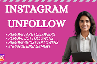 remove fake, ghost, bot, inactive followers from your instagram and tiktok