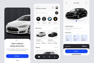 develop car auction app, car dealership app, car rental app, car marketplace app