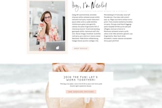 showit website design, showit website redesign, build showit website