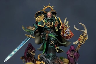 paint your warhammer miniatures on both standard and display level