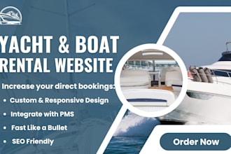 create boat, yacht, cruise, jet ski and party boat rental website