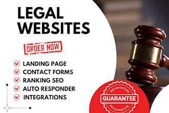 build legal attorney law firm, estate planning, immigration landing page website