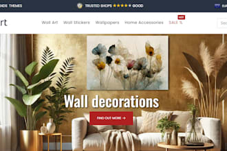 design wall art shopify store artwork store hand painting hand drawing website