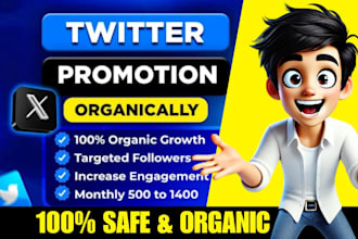 do twitter x marketing and promotion with organic growth perfectly