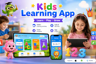 develop an educational game app for kids