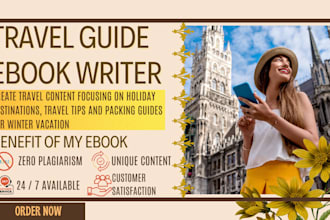 be your travel guide ebook writer for halloween, winter vacation, travel tips