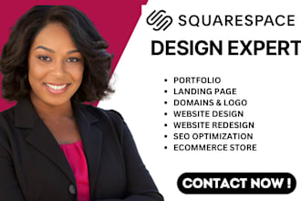 build squarespace website development redesign squarespace landing page design