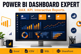 create interactive power bi dashboards and reports