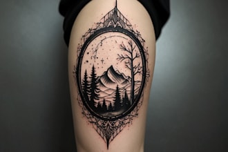 draw minimalist tattoo or line art design with my style