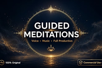 create complete guided meditation recordings with meditation music