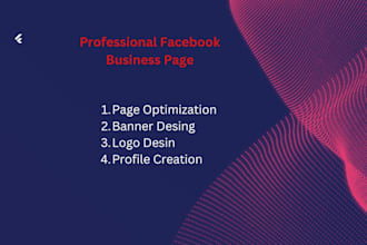create and set up a professional facebook business page for your brand