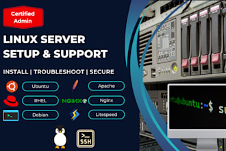 do linux server support configure, maintain and troubleshoot