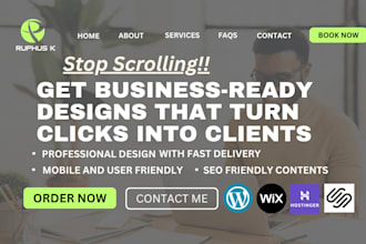 design home care, dna testing, healthcare staffing on hostinger, wix website