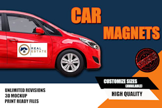 design professional vehicle wrap, car and truck magnet sign