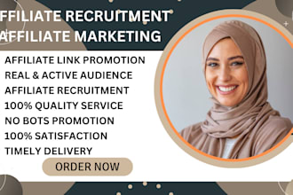 do expert affiliate recruitment, program setup and promotion