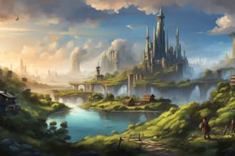 draw environmental concept art and illustrations