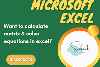 perform matrix calculations on excel