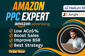 setup manage amazon PPC campaigns, optimize PPC ads