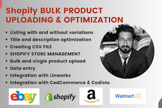 do shopify bulk product listing, add product and bulk product upload
