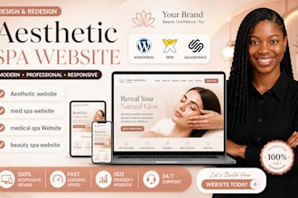 medical spa website, beauty aesthetic clinic, wellness center, med spa website