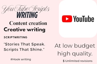 research and write a script for your youtube videos