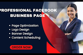 create and set up a professional facebook page for your business to optimize