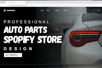 auto parts shopify store automotive website automobile car parts auto part store