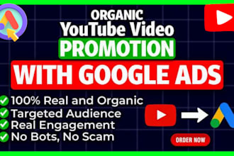 do youtube video promotion via google ads for maximum views and subscription