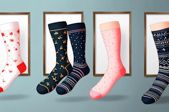 design modern and unique custom socks