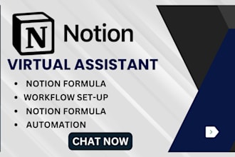 notion template notion virtual assistance notion formula, enter data into notion