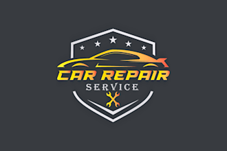 do car racing, automotive, auto repair, car washing logo design