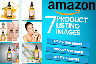 do amazon product listing pictures design, infographic images,main photo editing