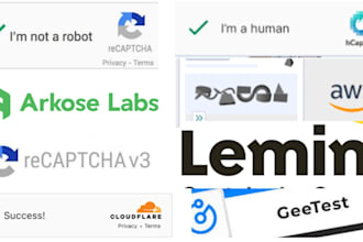 do captcha solving ,email scraping ,number scraping ,address scraping in python