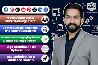 be your social media manager and content creator for social media marketing